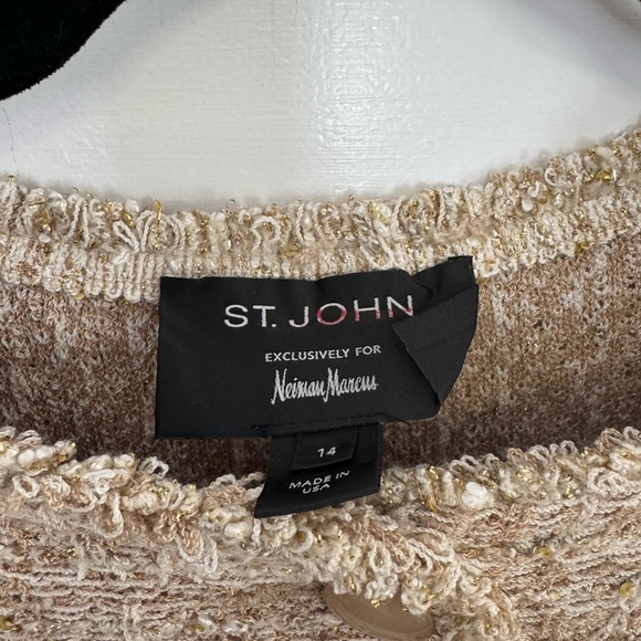 St. John Beige Tweed Jacket - Picture 8 of 10